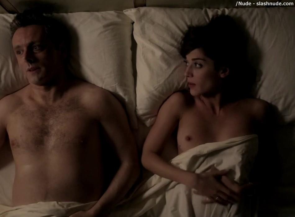 Lizzy Caplan Topless For Pillow Talk On Masters Of Sex 5