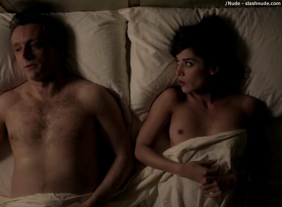 Lizzy Caplan Topless For Pillow Talk On Masters Of Sex 8