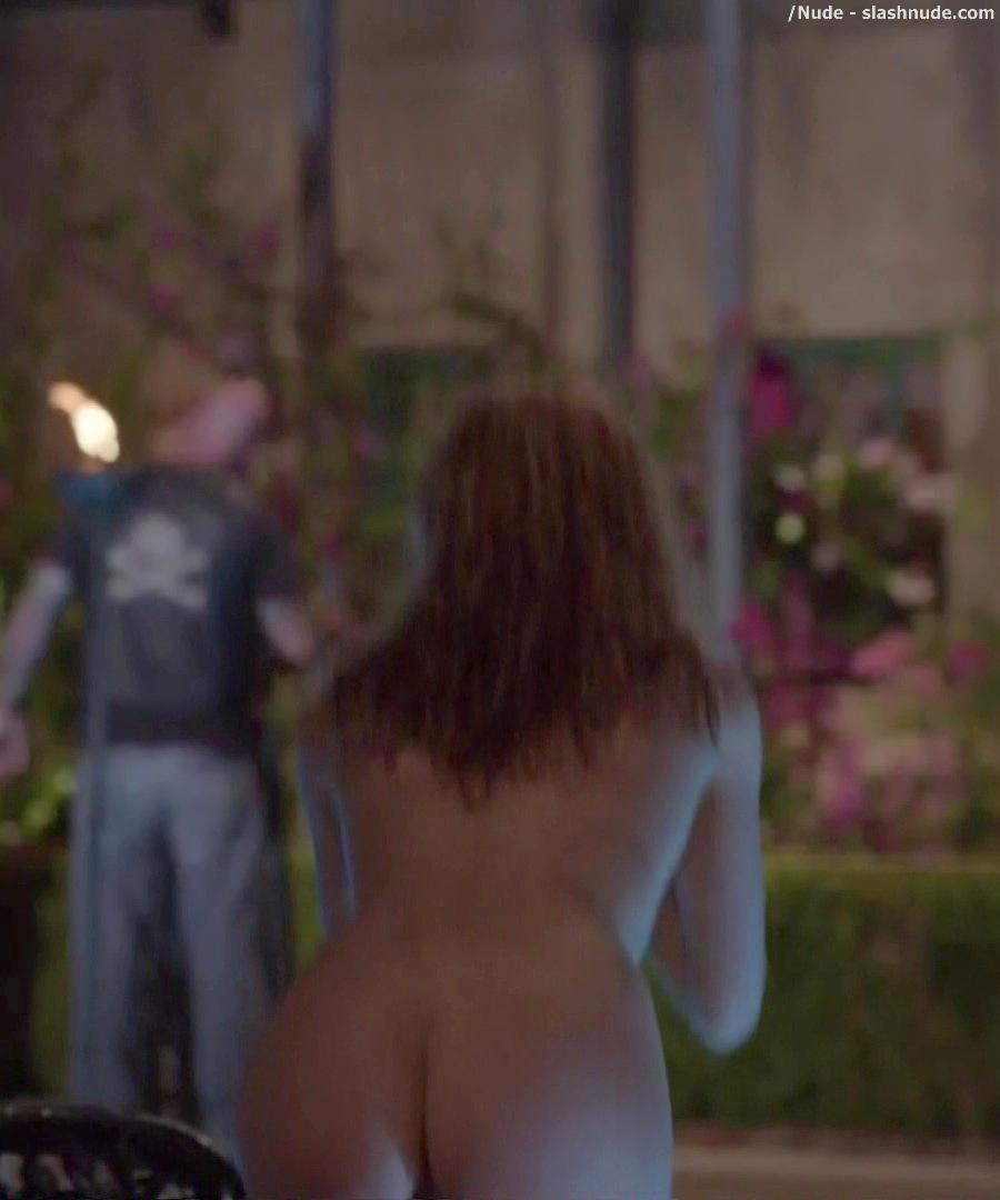 Maggie Grace Nude Ass Bared For Dip In Pool On Californication 12