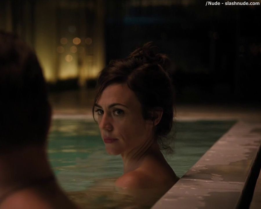 Maggie Siff Nude Ass Bared For Swim On Billions 12