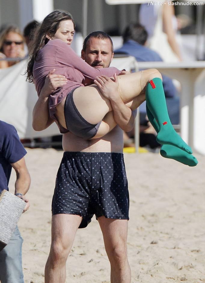Marion Cotillard Topless Means Big Breasts On Location 3