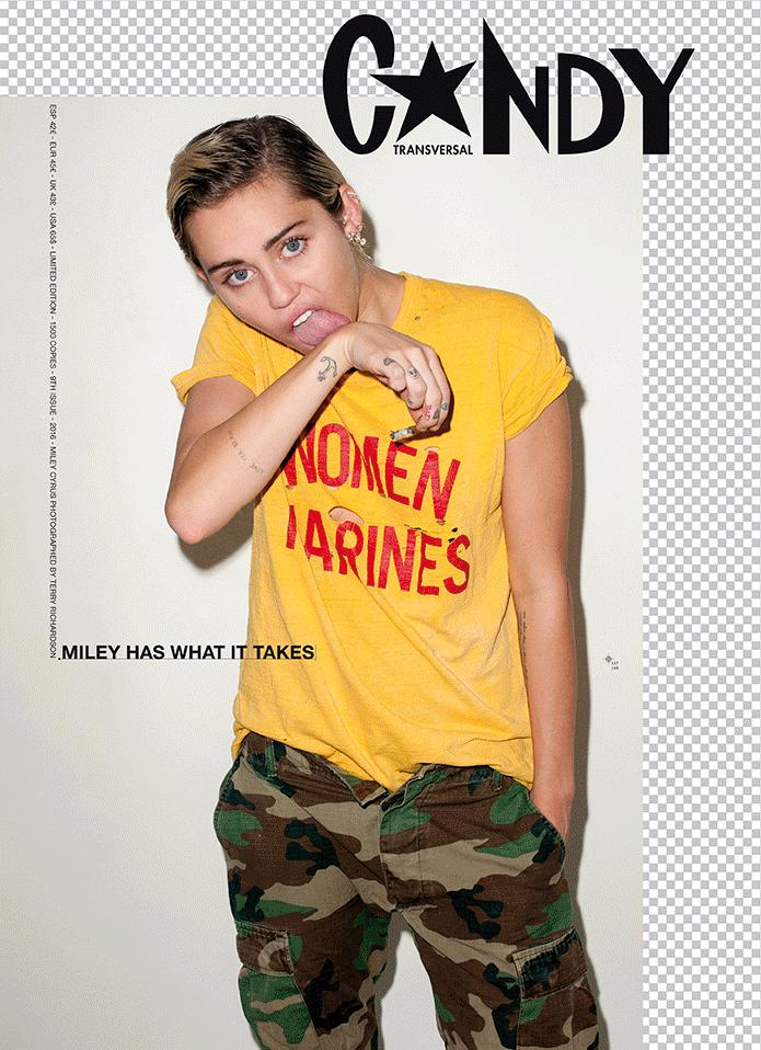 Miley Cyrus Nude Full Frontal In Candy Magazine 1