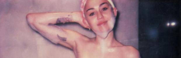 miley cyrus nude top to bottom in polaroids for v mag 4757