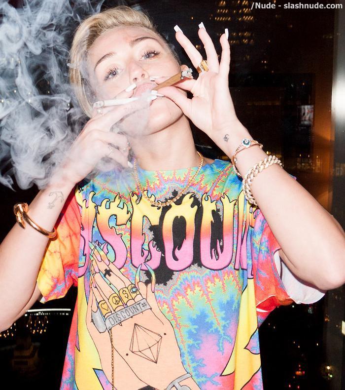 Miley Cyrus Topless Breasts Bared For Terry Richardson 18