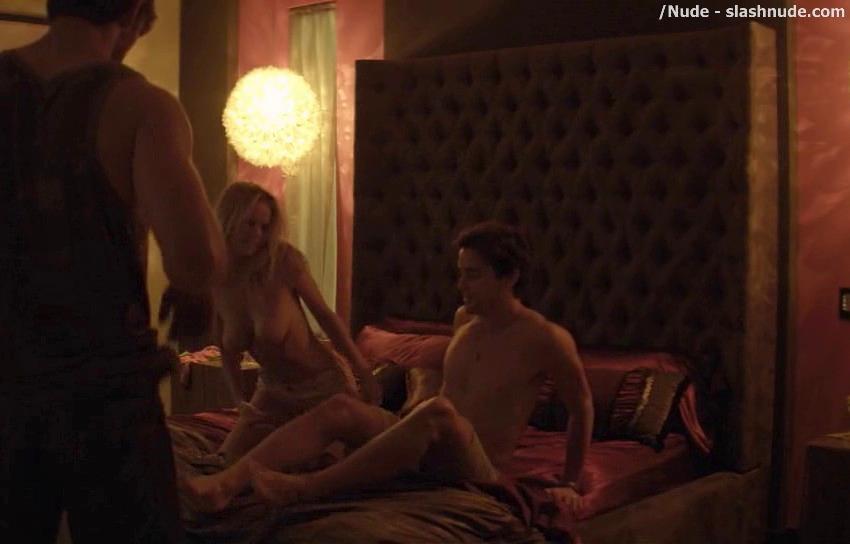 Mircea Monroe Topless In Bed From Magic Mike 3