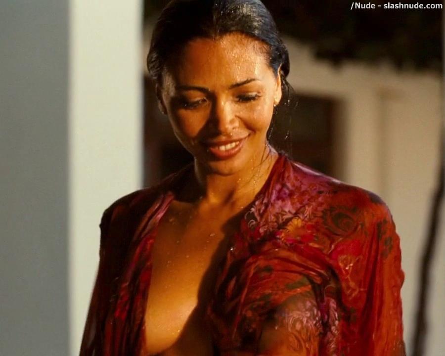 Natalie Becker Topless Out Of Pool In Strike Back 20