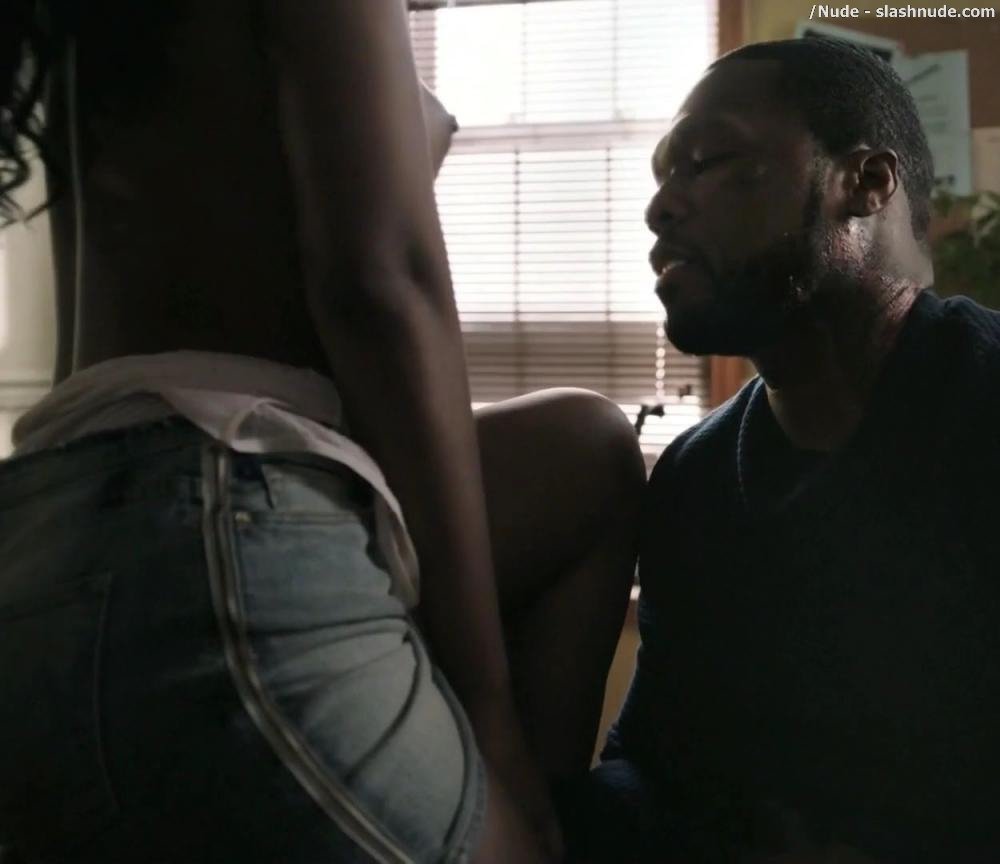 Natalie Paul Topless With 50 Cent Exposed In Power 21