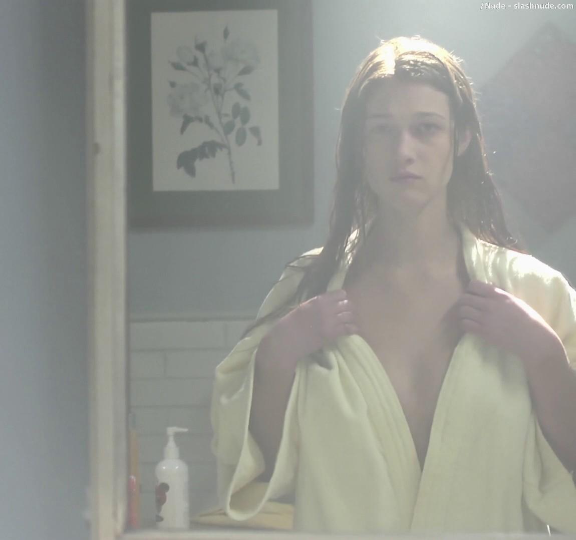 Nicole Fox Topless In The Bathroom Mirror In Ashley 1