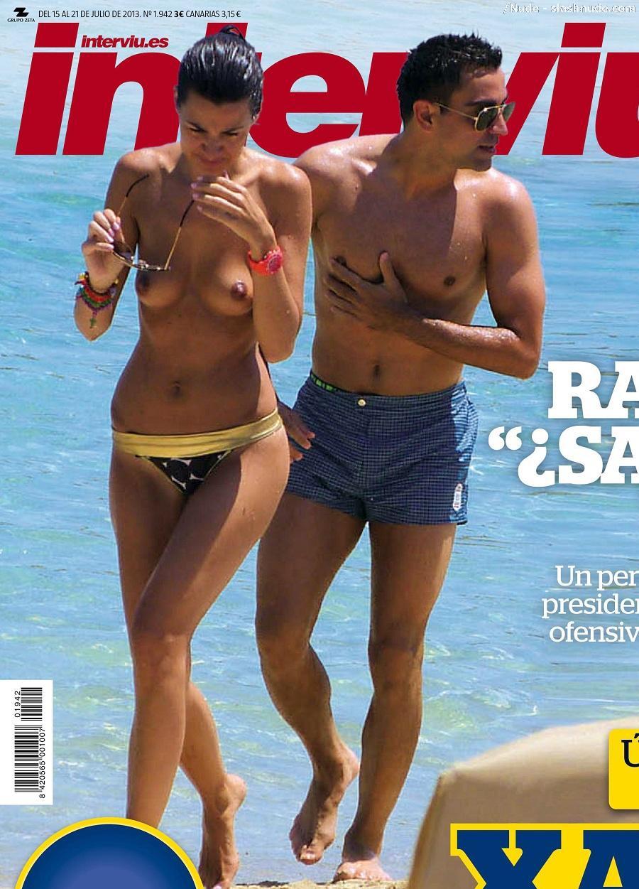 Nuria Cunillera Topless For Honeymoon With Xavi 1