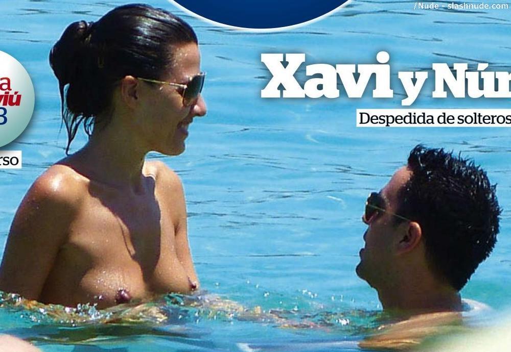 Nuria Cunillera Topless For Honeymoon With Xavi 10