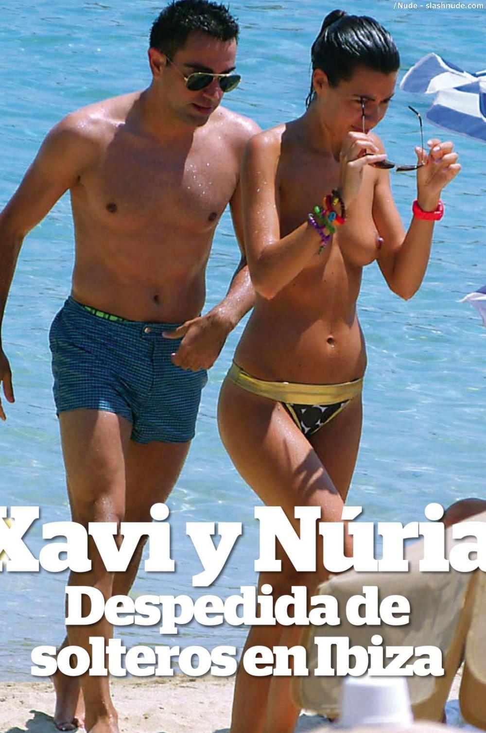 Nuria Cunillera Topless For Honeymoon With Xavi 2