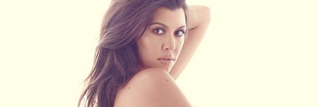 pregnant kourtney kardashian nude baring nipples in dujour 1783