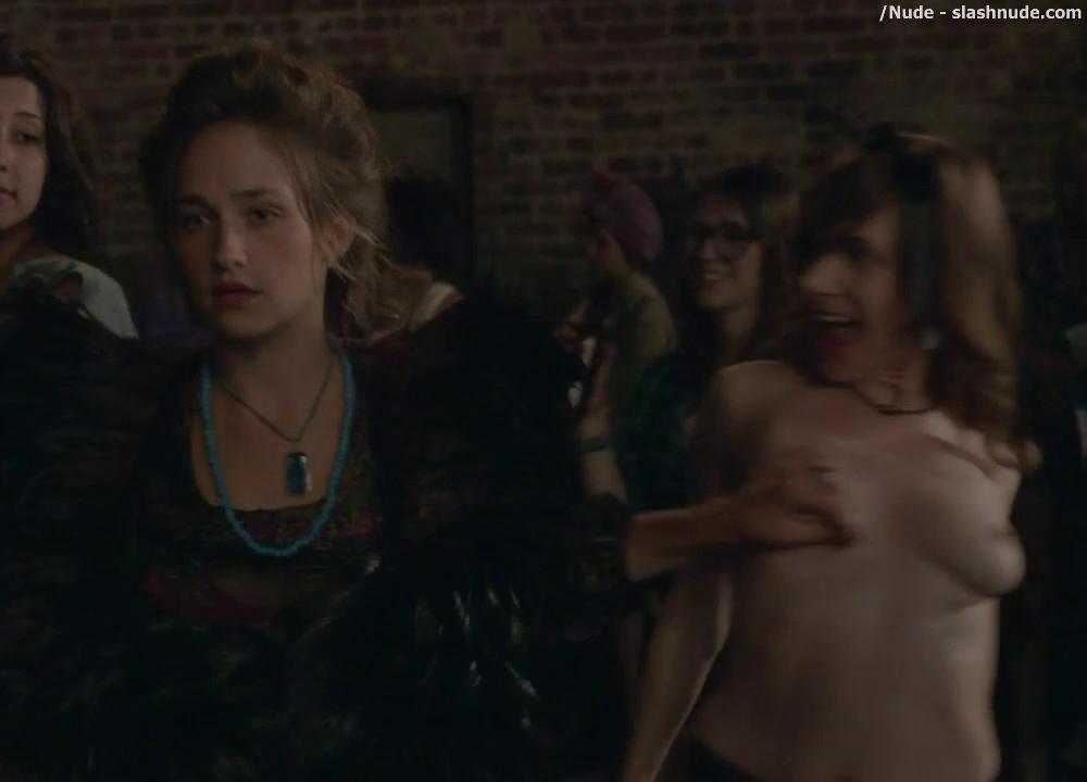 Rachel Lord Topless Means Tits Out For Christmas On Girls 11
