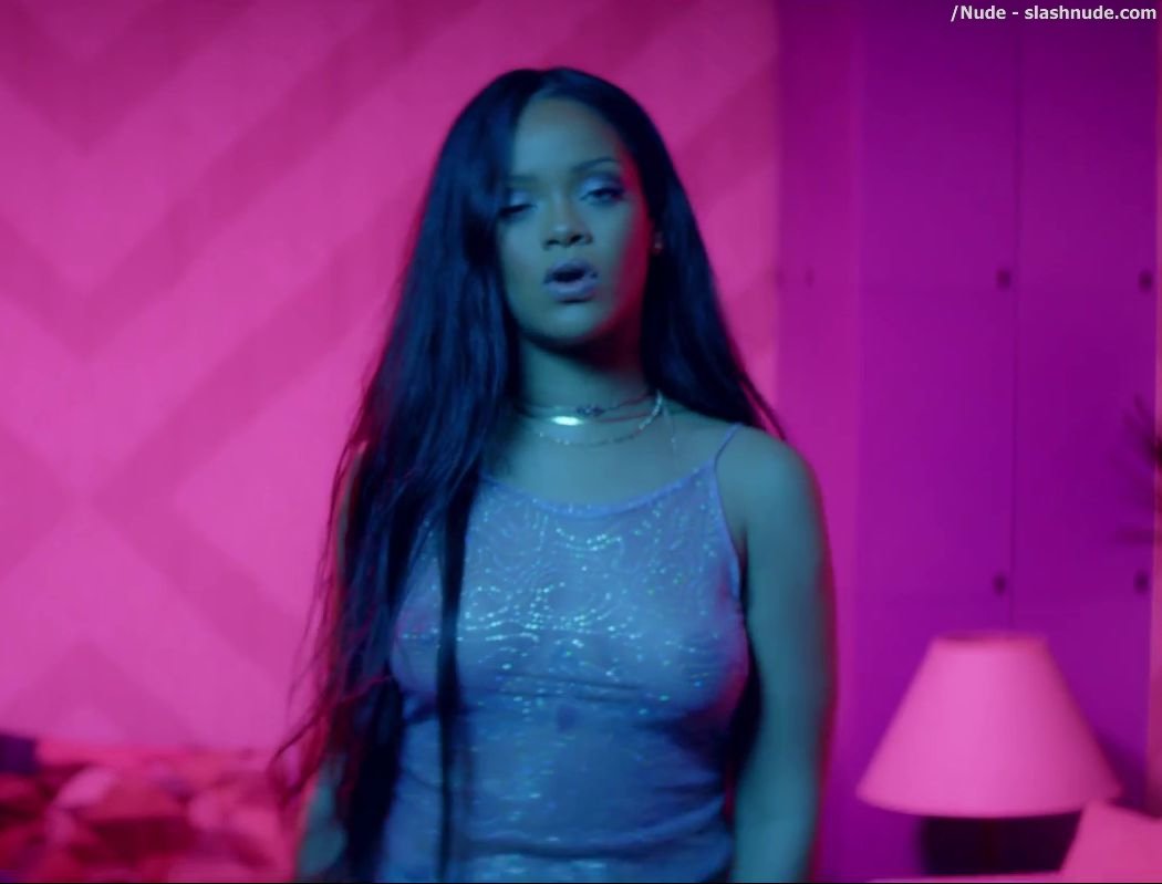 Rihanna Bare Breasts Star In Work Music Video With Drake 3