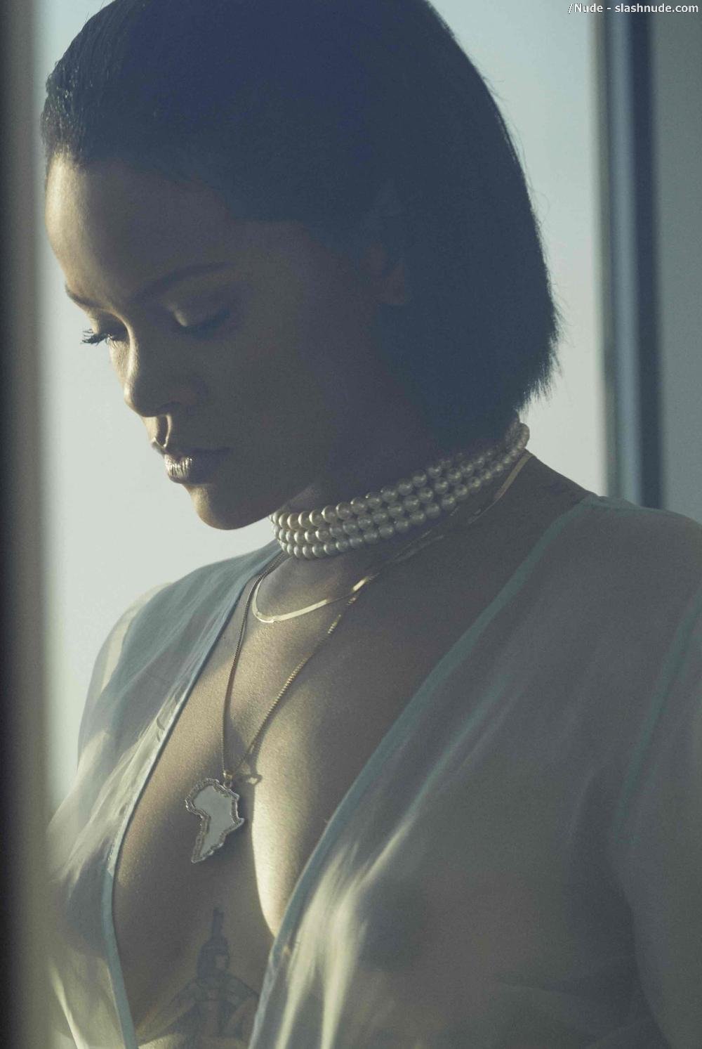 Rihanna Breasts Bared In Needed Me Music Video 3