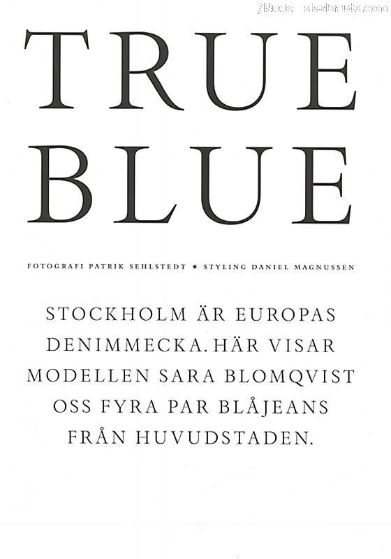 Sara Blomqvist Topless And True Blue 1