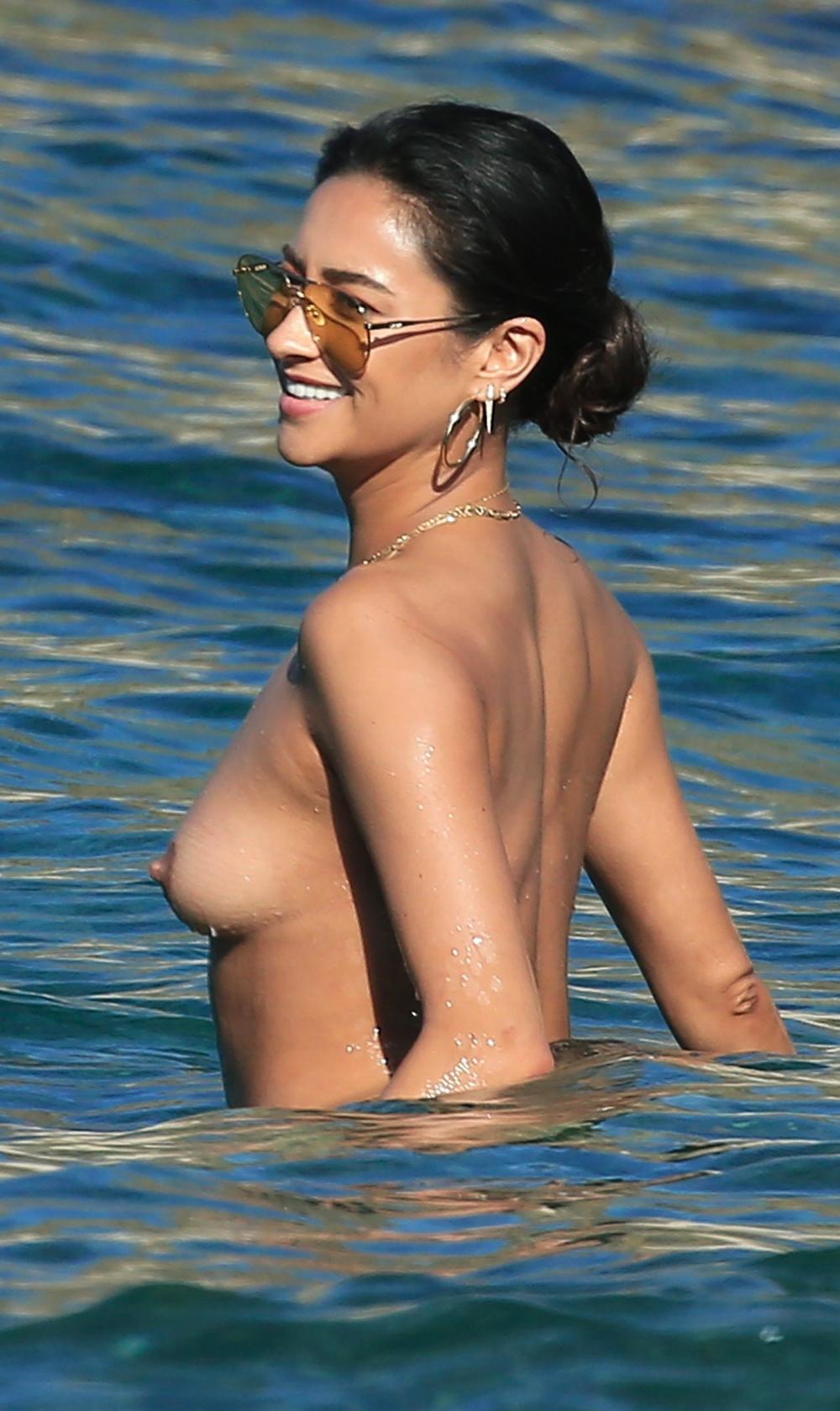Shay Mitchell Topless On Greek Beach 9