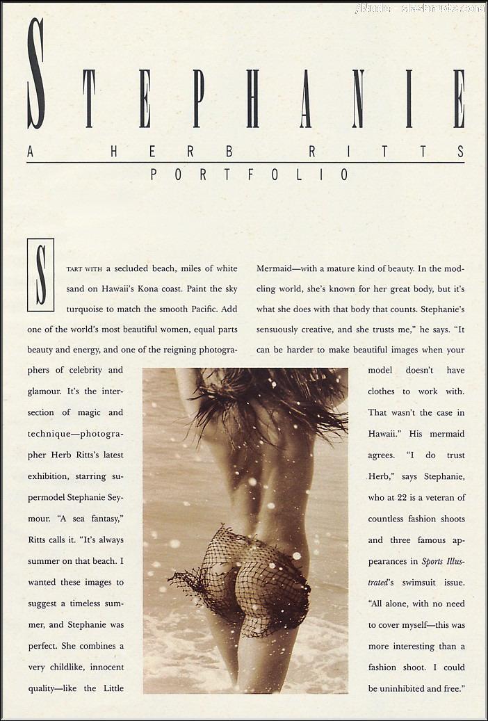 Stephanie Seymour Nude In Classic Playboy Photos 2