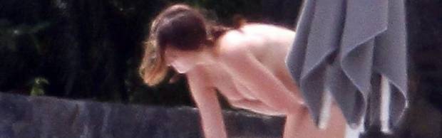 stephanie seymour topless sunbathing on holiday 2373
