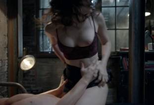 emmy rossum topless breast pops out of bra on shameless 7569 13