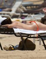 eva longoria nipple slip out of bikini in puerto rico 9578 6