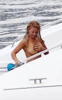 geri halliwell topless on hot summer day on yacht 9356 17