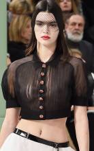 kendall jenner bares breasts in see through on runway 5970 4