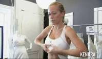 kendra wilkinson topless to try on her wedding gown 6383 3