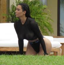 kim kardashian bares breasts in wet see through top 0131 3