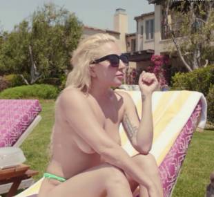 lady gaga topless sunbathing in five foot two 5443 5
