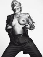 lady gaga topless with shirt off for vogue italy 4055 5