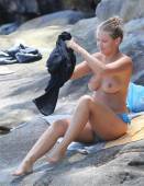 lara bingle topless for a tan on sydney beach 9586 8