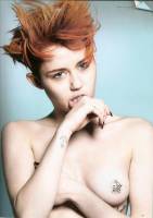 miley cyrus topless and unusual in w and love magazines 3899 10