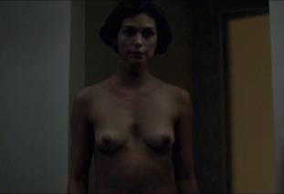 morena baccarin topless with hands down dude pants on homeland 6155 7