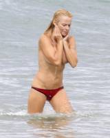 pamela anderson topless run at french beach 3604 3