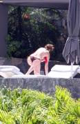 stephanie seymour topless sunbathing on holiday 2373 11