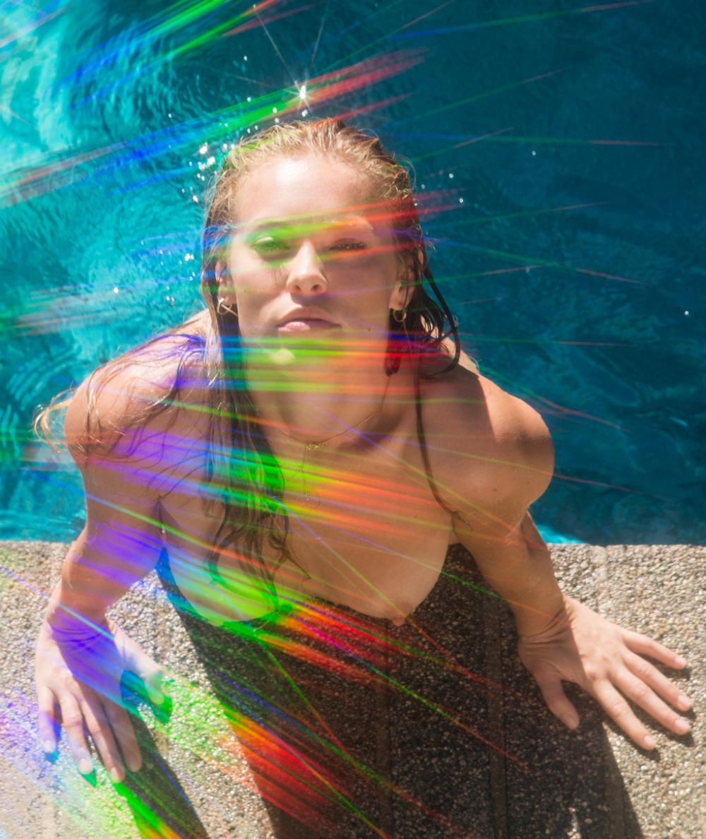 Kristy Garett Nude In The Pool For Playboy 14