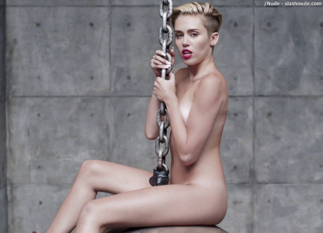 Miley Cyrus Nude In Leaked Uncensored Wrecking Ball Video 14
