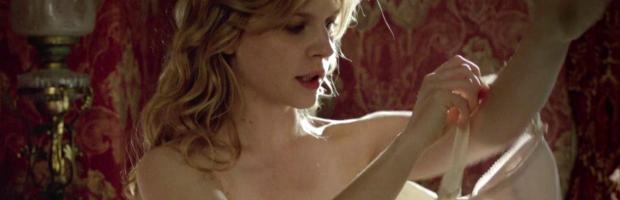 Clemence Poesy Topless In Bed From Birdsong.