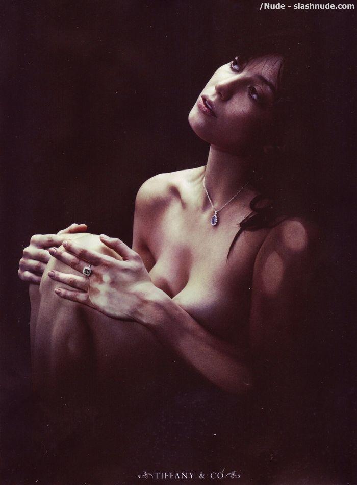 Daisy Lowe Topless Breasts Help Sell Jewelry 4