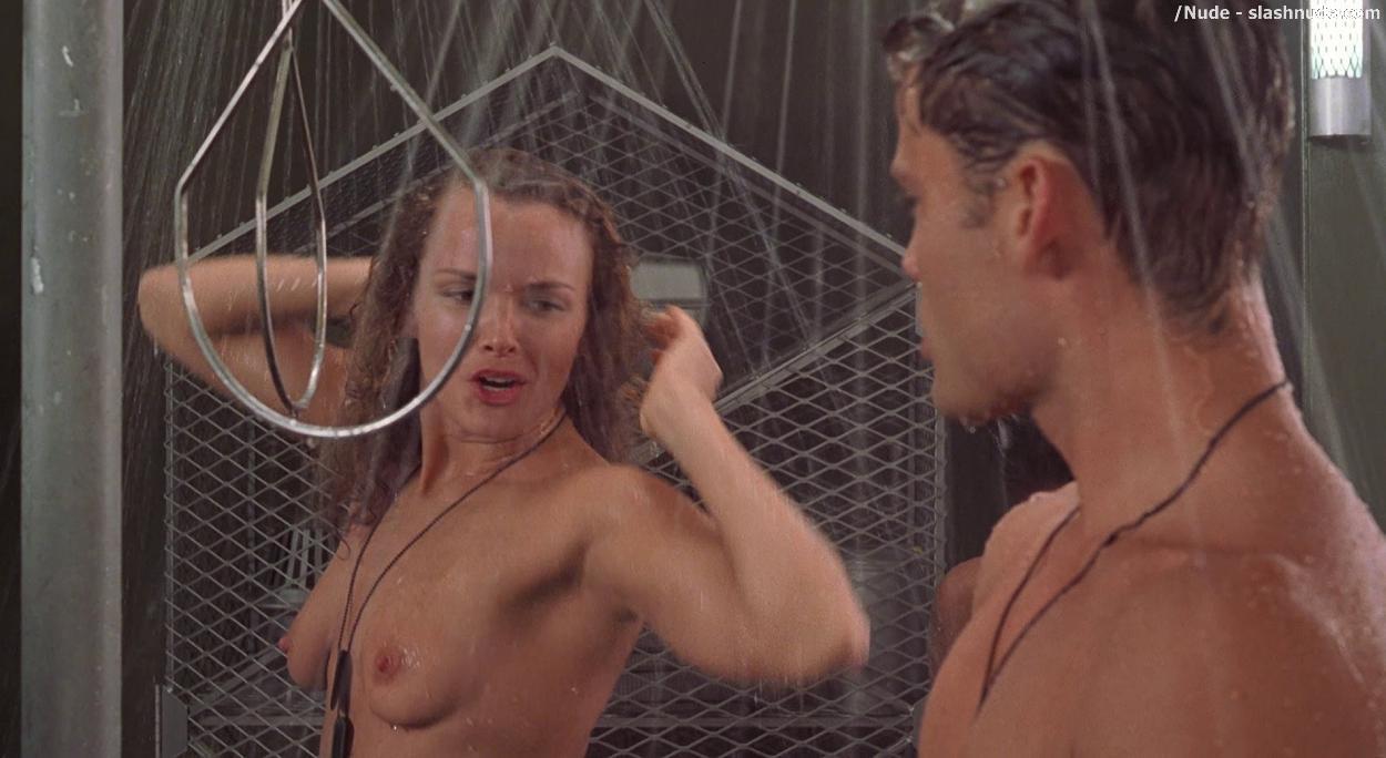 Dina Meyer Topless Starship Troopers Shower 16