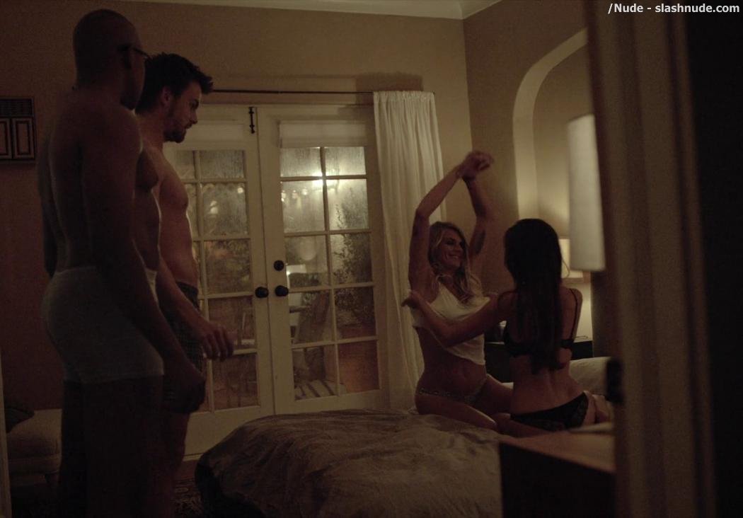 Eliza Coupe Teri Andrez Topless Together On Casual 3