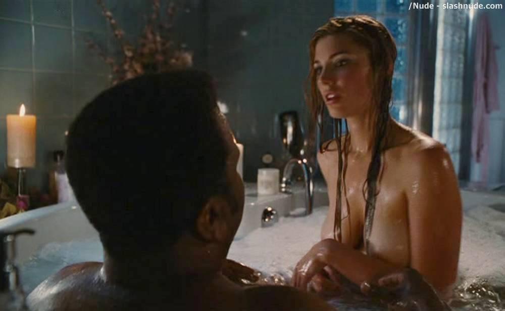 Jessica Pare Topless Breasts In Hot Tub Time Machine. 
