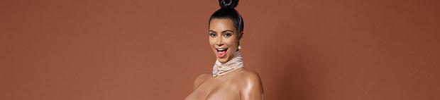 kim kardashian nude and nearly full frontal to sell paper 0413