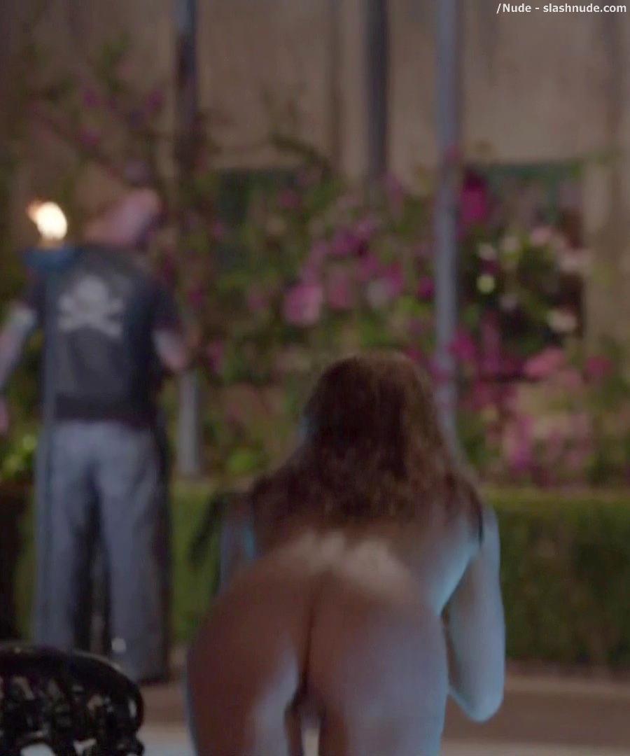 Maggie Grace Nude Ass Bared For Dip In Pool On Californication 13