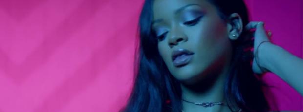 rihanna bare breasts star in work music video with drake 7062