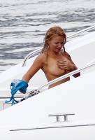 geri halliwell topless on hot summer day on yacht 9356 15