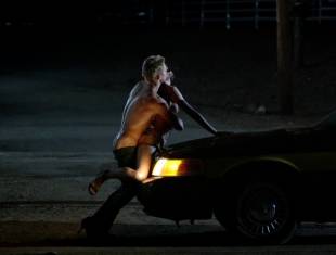 karolina wydra topless on hood of car on true blood 0652 13