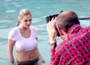kate upton nipples stand proudly in see through wet top 5602 35