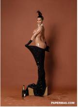 kim kardashian nude and nearly full frontal to sell paper 3